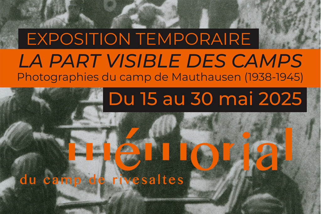 affiche exposition temporaire au memorial de rivesaltes